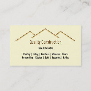 Home Remodeling / Construction Business Card
