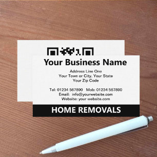 Home Removals QR Code Business Card