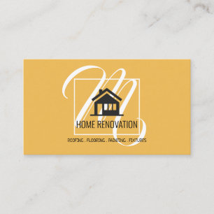 Home  Renovation Construction Business Card