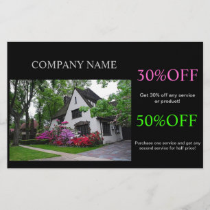 Home Renovation roofing Construction Real Estate Flyer