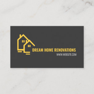 Home renovations remodeling construction  business card
