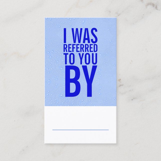 Home Repair and Maintenance Referral Card (Front)