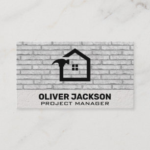 Home Repair   Brick Wall Background Business Card