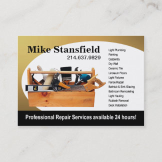 Home Repair Handyman Business Card