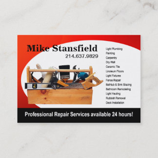 Home Repair Handyman Business Card