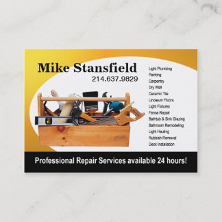 Home Repair Handyman Business Card