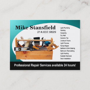 Home Repair Handyman Business Card