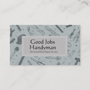 Home Repair Handyman Service Contact Info Business Card
