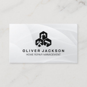 Home Repair Icons   General Contractor Business Card