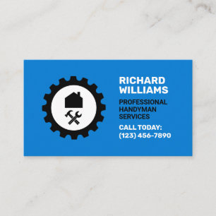 Home repair logo handyman business card