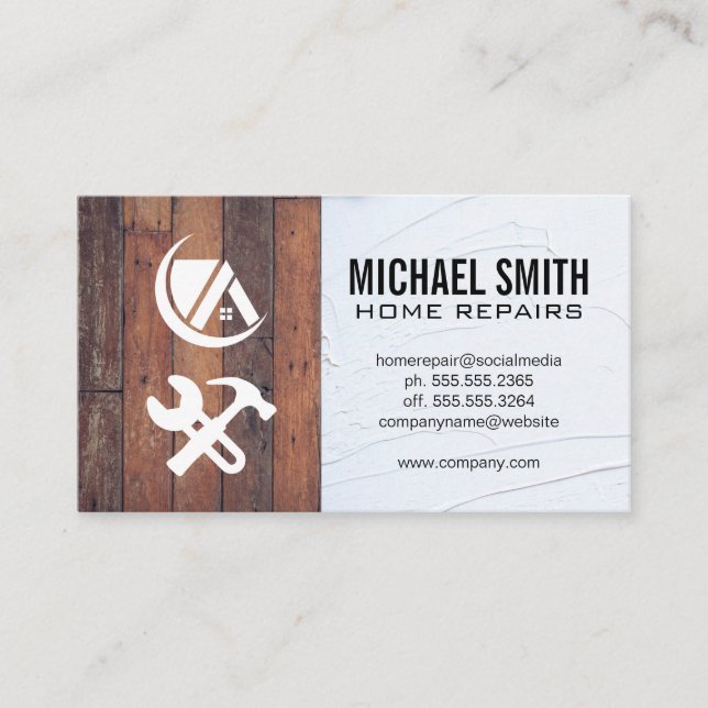 Home Repair | Property Management | Rentals Business Card (Front)