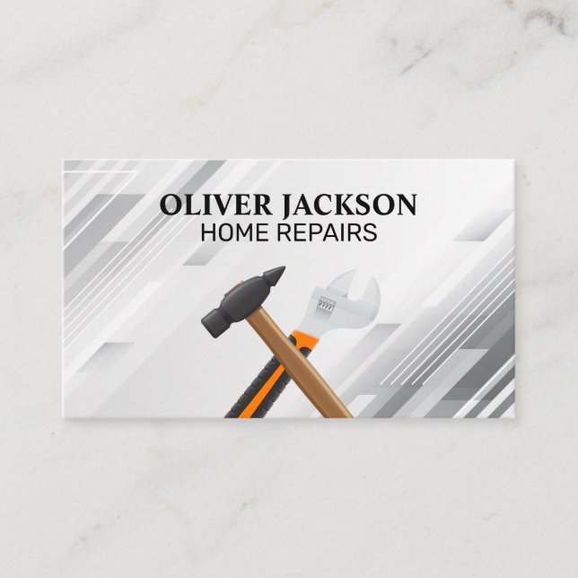 Home Repair Tools | Hammers | Wrenches | Hammers Business Card (Front)