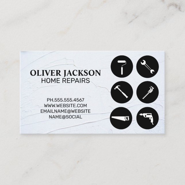 Home Repair | Tools | Handyman Business Card (Front)