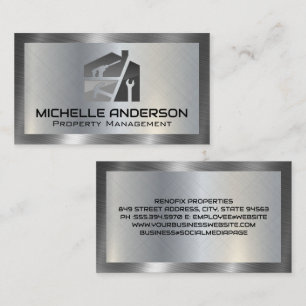 Home Repair Tools   Metal Business Card