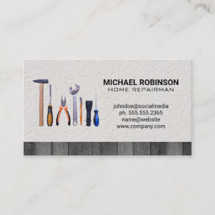 Home Repairman Tools   Appliance Fixer Business Card