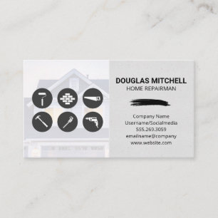 Home Repairs   Residential Home Business Card
