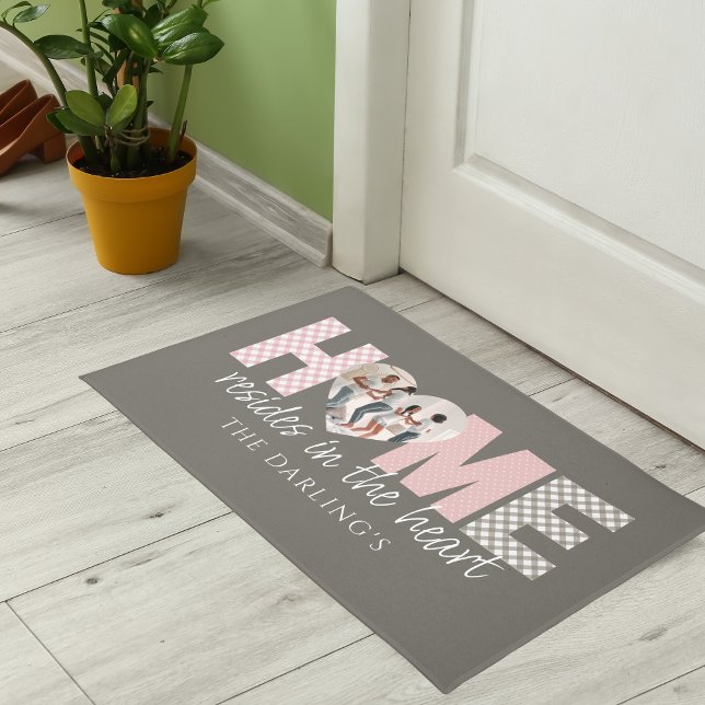 Home Resides In The Heart Door Mat (Creator Uploaded)