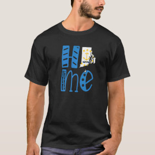 Home Rhode Island In Block Letters T-Shirt