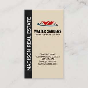 Home Roof Tops   Real Estate Property Business Card
