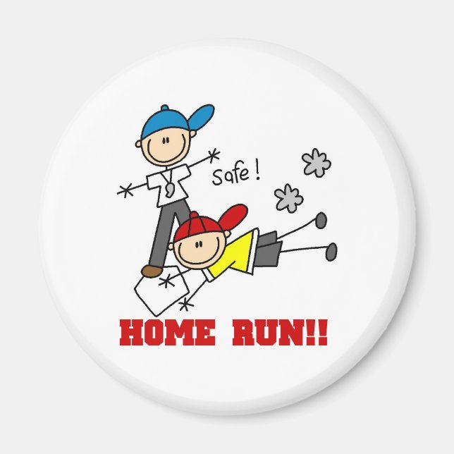Home Run Baseball Magnet (Front)