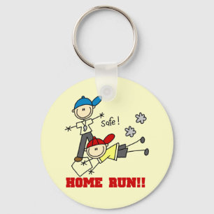 Home Run Boys Baseball Tshirts and Gifts Keychain
