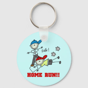 Home Run Boys Baseball Tshirts and Gifts Keychain