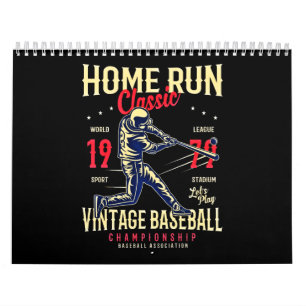 Home Run Classic Vintage Baseball Championship Calendar