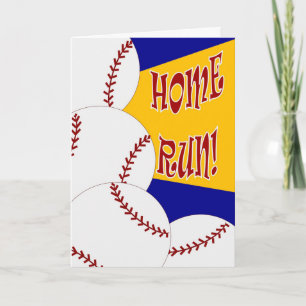 Home Run! Congrats Baseball or Softball Card