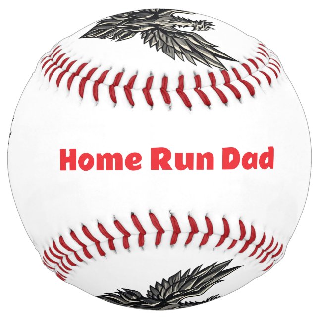 Home Run Dad Personalized Softball (Front)