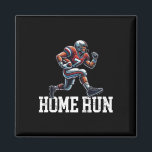 Home Run Funny Baseball Football Mash-up  Magnet<br><div class="desc">Home Run Funny Baseball Football Mash-up</div>