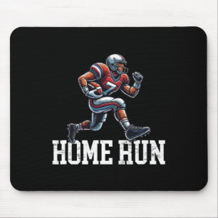 Home Run Funny Baseball Football Mash-up Mouse Pad