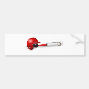 Home Run Game Team Coach Sports Ball Fun Baseball Bumper Sticker