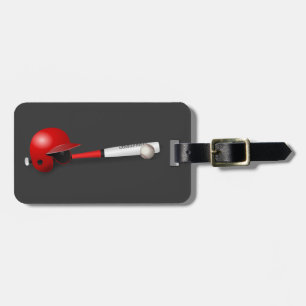 Home Run Game Team Coach Sports Ball Fun Baseball Luggage Tag