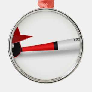 Home Run Game Team Coach Sports Ball Fun Baseball Metal Ornament