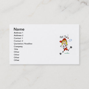 Home Run Girls Softball T-shirts and Gifts Business Card