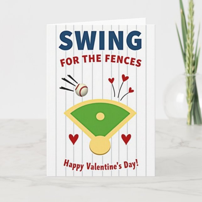 Home Run Love Valentine Card (Front)