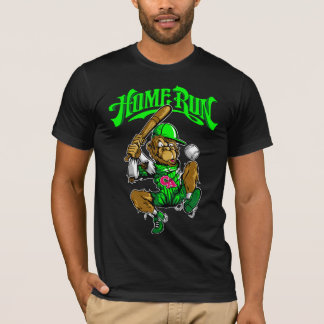Home Run Monkey Baseball T-Shirt