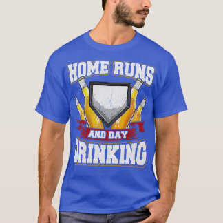 Home Runs And Day Drinking Baseball Sports T-Shirt