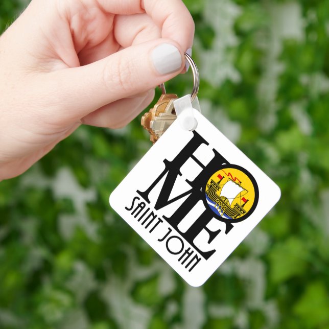 HOME Saint John New Brunswick Canada Keychain (Hand)