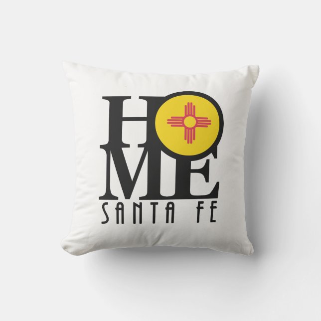 HOME Santa Fe New Mexico  Outdoor Pillow (Front)