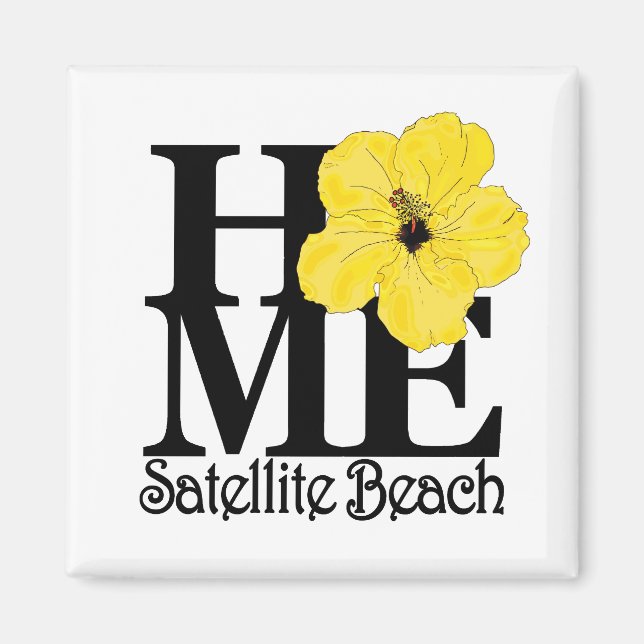 HOME Sate;;ite Beach Magnet (Front)