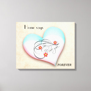 HOME SAYS FOREVER CANVAS