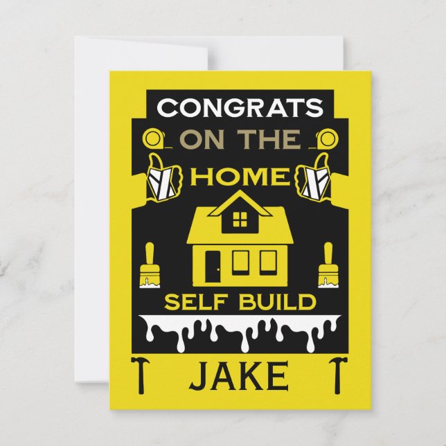 Home Self Build Congratulation Card (Front)