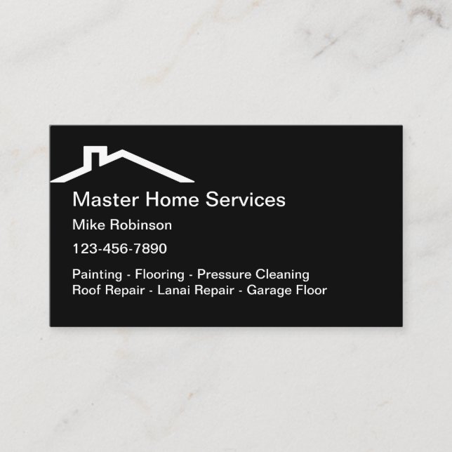 Home Services Business Card (Front)