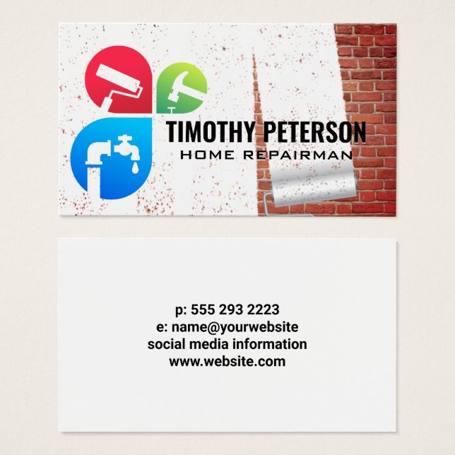 Home Services | Painted Red Brick Wall (Front & Back)
