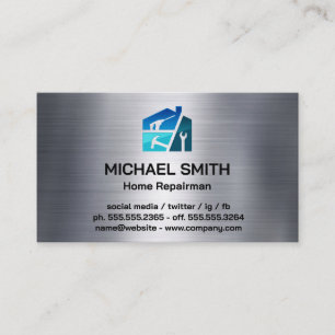 Home Services Repair   Contractor Hand Tools Business Card