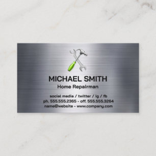 Home Services Repair Hardware Hand Tools Business Card