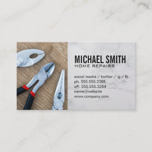 Home Services Repair   Hardware Tools Business Card