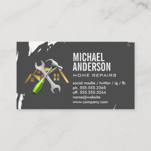 Home Services Repair Hardware Tools Business Card