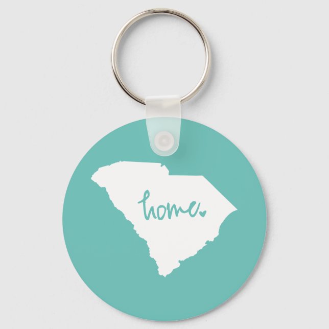 Home South Carolina Custom Colour Keychain (Front)
